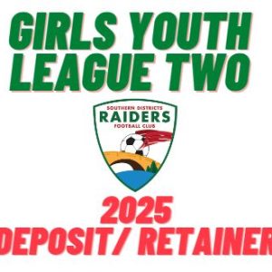 2025 FNSW Girls Youth League Two Retainer/Deposit Fee - U14, U15, U16, U18